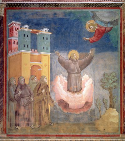 El éxtasis de San Francisco, 1297-99 de Giotto di Bondone